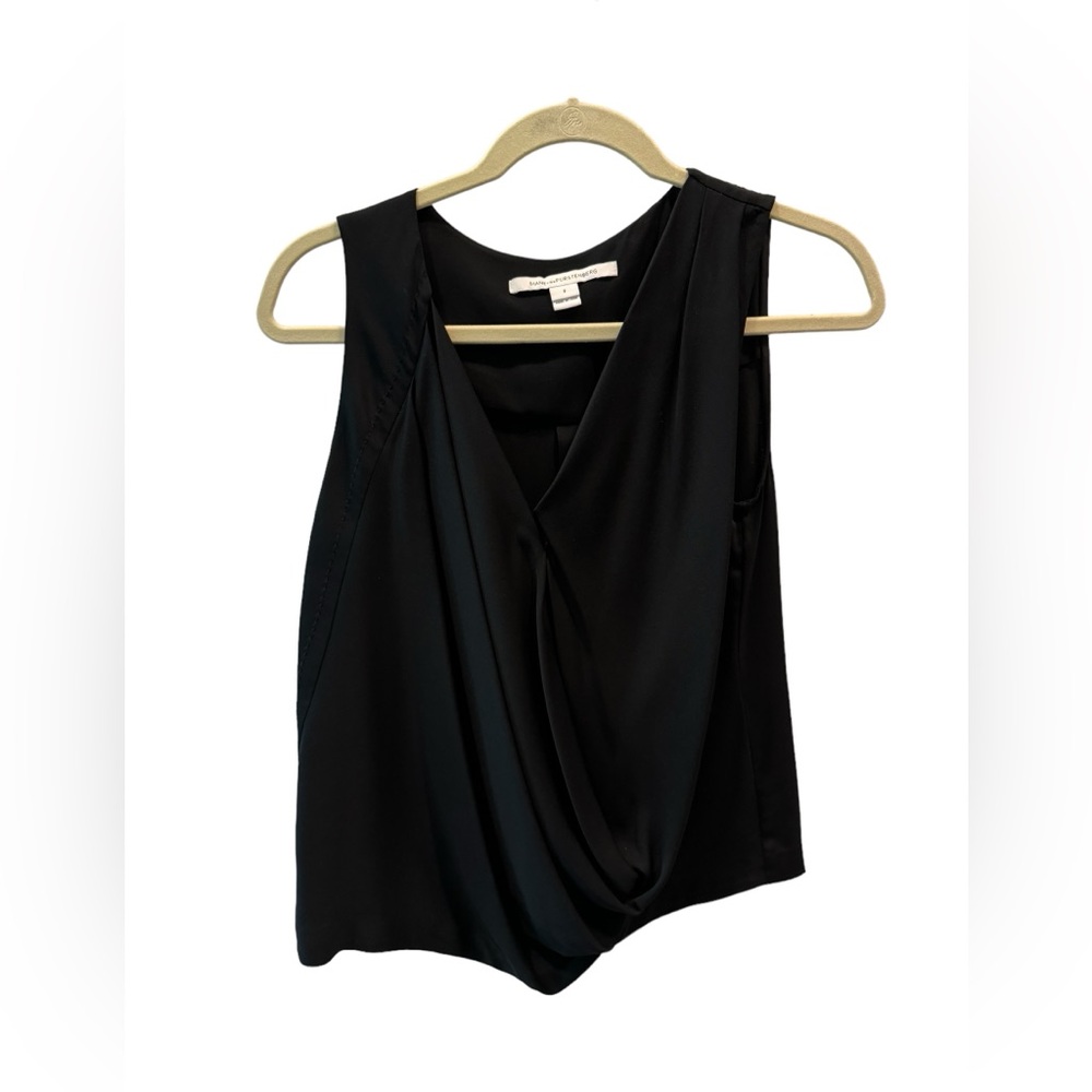 Diane Von Furstenberg Sleeveless Wrap Silk Top